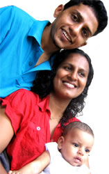 Ranil with his family
